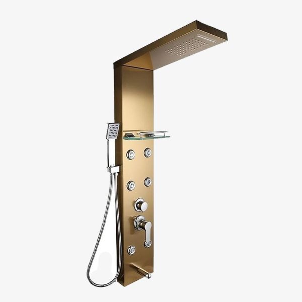 colonne de douche avec rangement