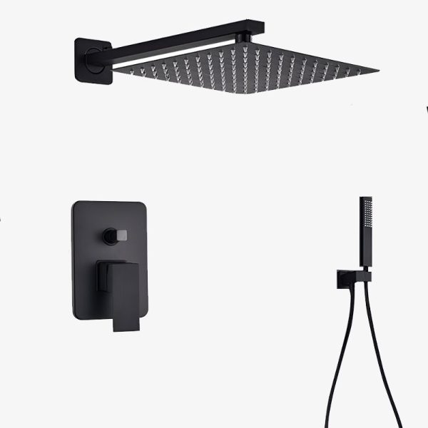colonne de douche encastrable noire