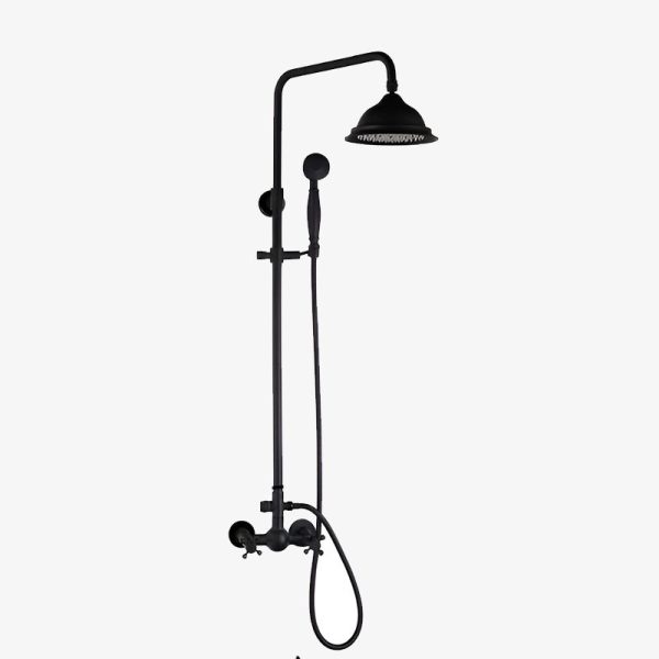 colonne de douche noire vintage