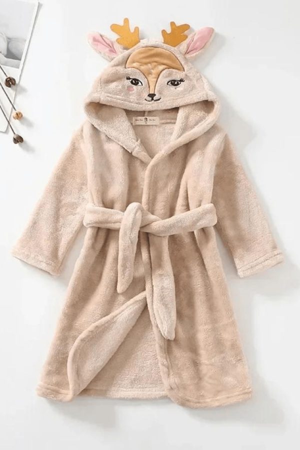 peignoir enfant cerf