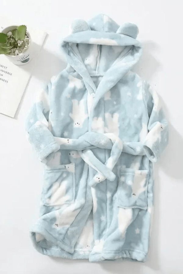 peignoir enfant chaud