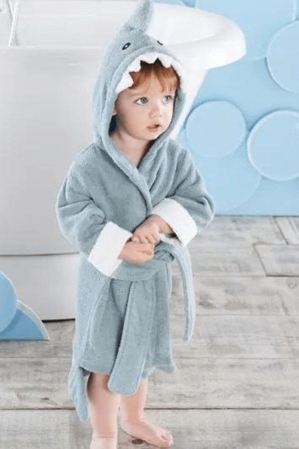 peignoir enfant requin