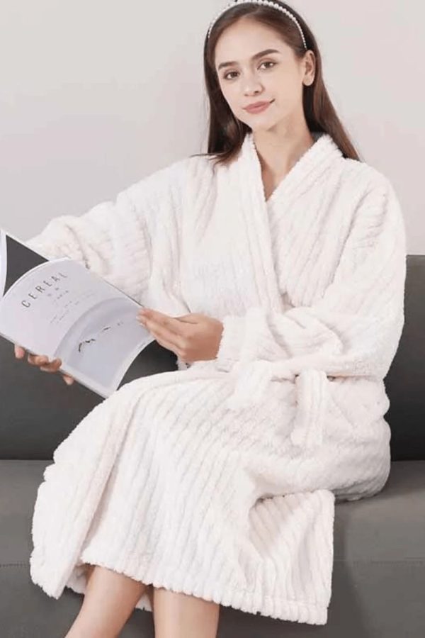 peignoir femme bain luxe