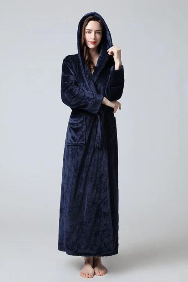 peignoir femme chaud long
