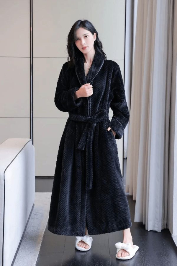 peignoir femme noir