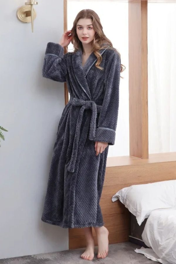 peignoir femme polaire chaud