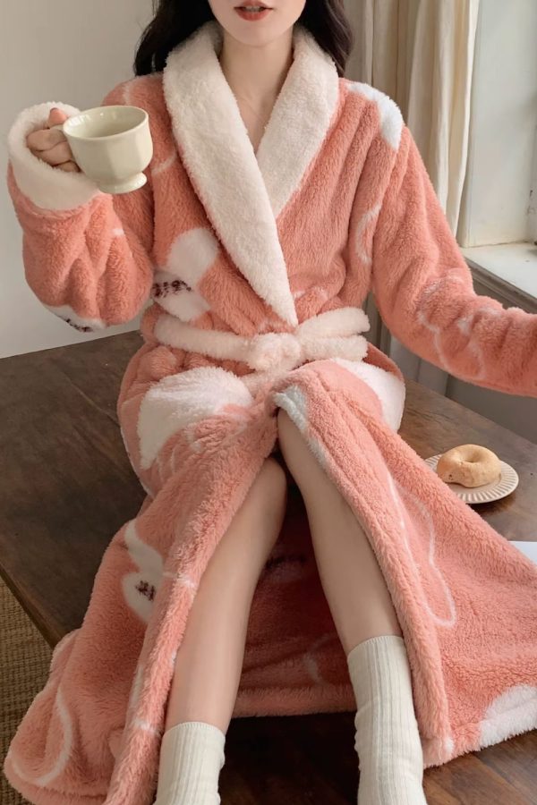 peignoir femme polaire luxe
