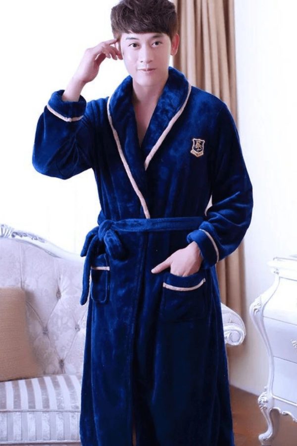 peignoir homme en velours