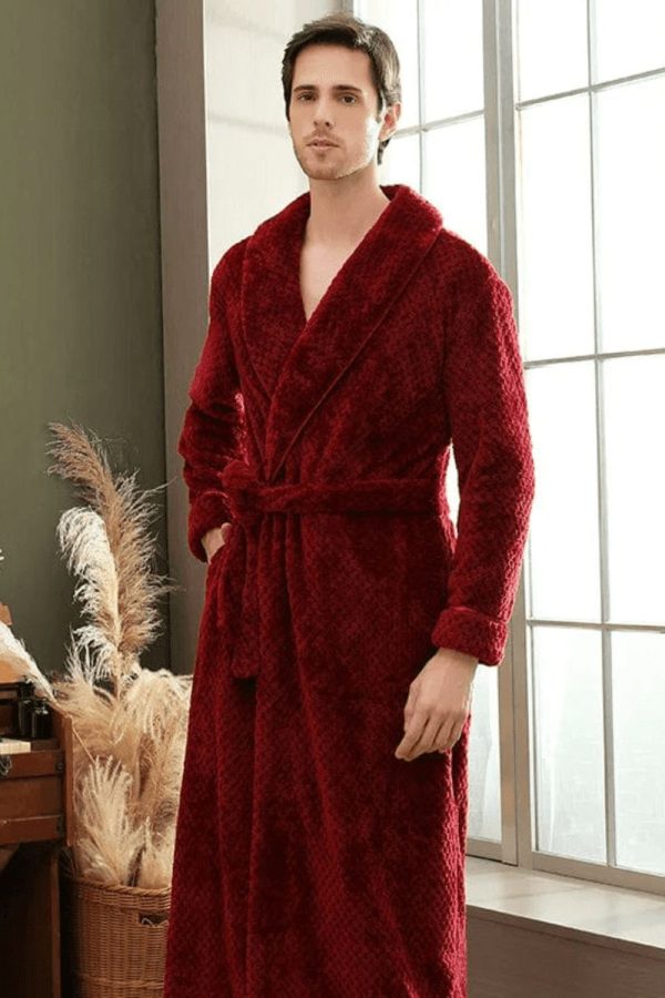 peignoir homme éponge