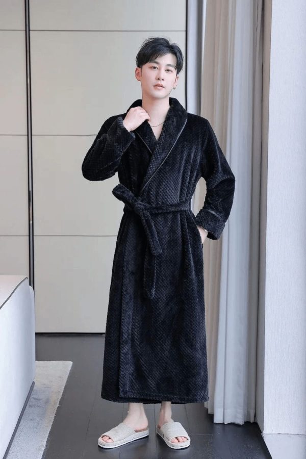 peignoir homme noir