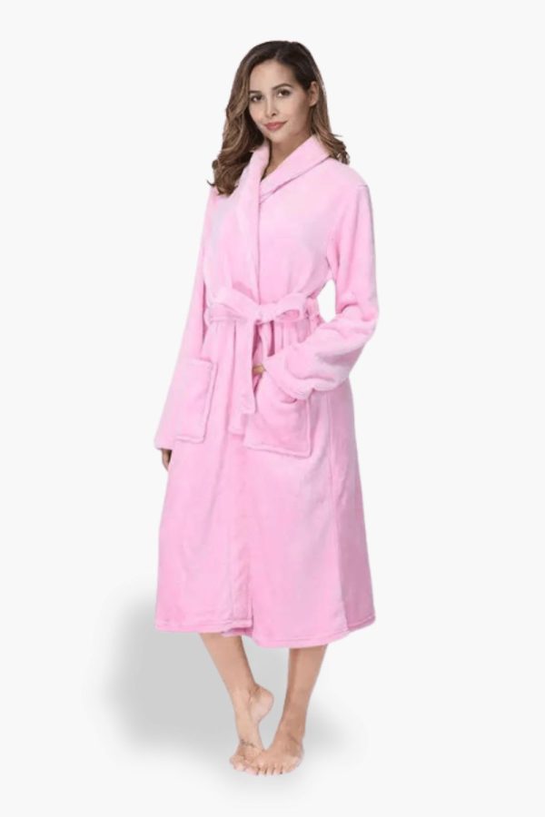 peignoir plaid doux