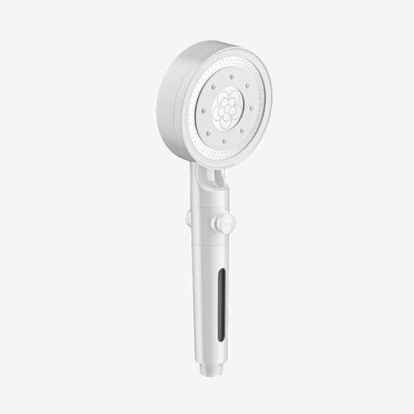 pommeau de douche blanc mat