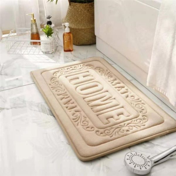 tapis de bain crème