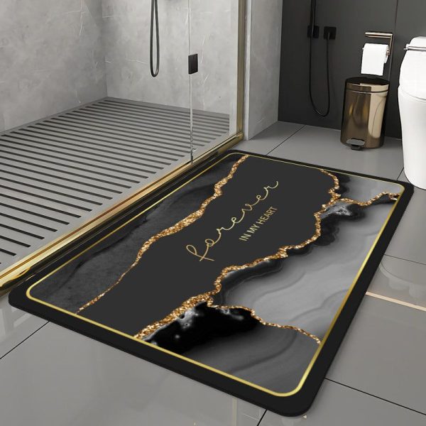 tapis de bain en pierre diatomite