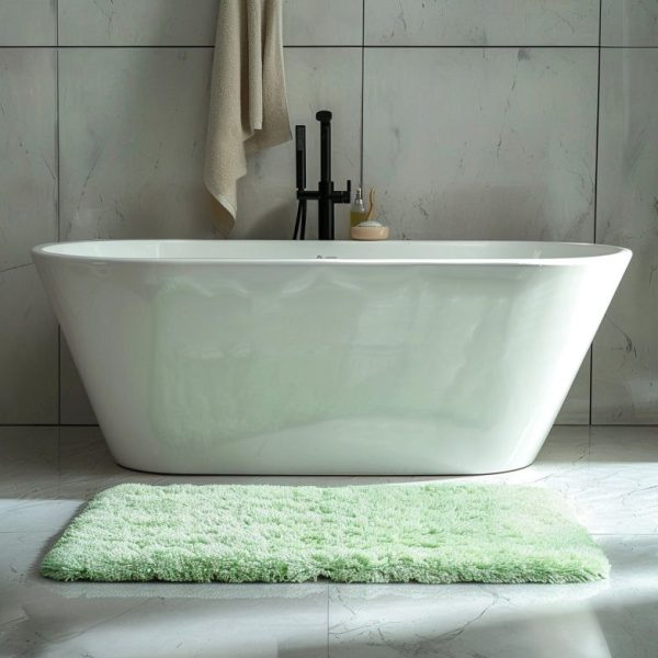 tapis de bain microfibre chenille