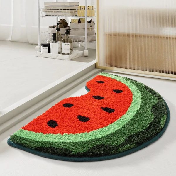 tapis de bain pastèque