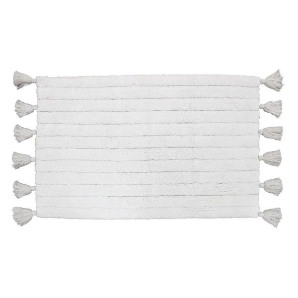 tapis de bain pompon