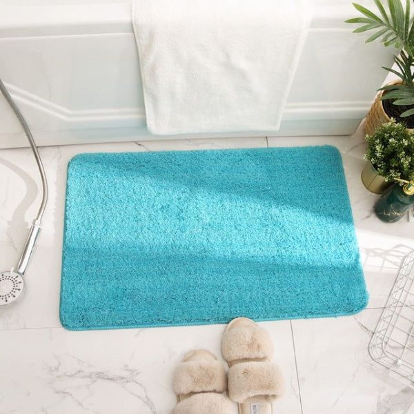 tapis de bain turquoise