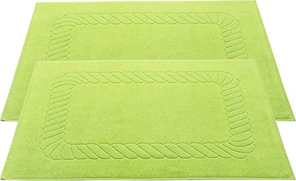 tapis de bain vert anis