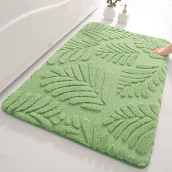 tapis de bain vert menthe