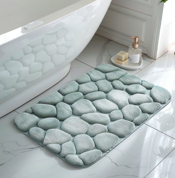 tapis salle de bain galet
